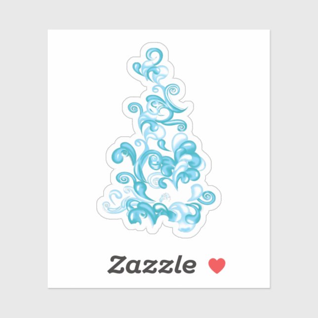 Ball Blue, Medium Turquoise decorative design (Sheet)