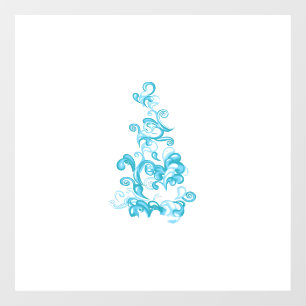Ball Blue, Medium Turquoise decorative design