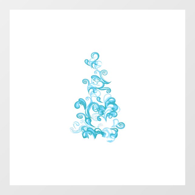 Ball Blue, Medium Turquoise decorative design (Sheet)