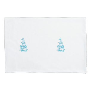 Ball Blue, Medium Turquoise decorative design Pillowcase
