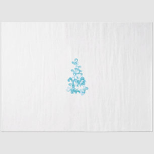 Ball Blue, Medium Turquoise decorative design Tissue Paper