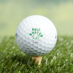 "Ball Buster" Funny Personalised Golf Balls, Gift Balls