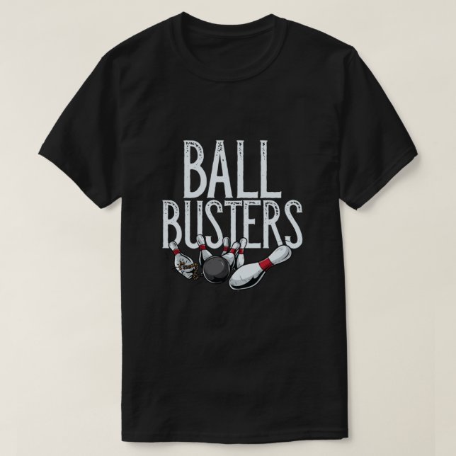 Ball Busters, Funny Bowling Team Name  Essential T-Shirt (Design Front)