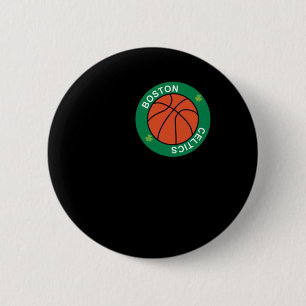 Ball Dedicated To The Boston Celtics Basketball Te 6 Cm Round Badge