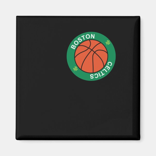 Ball Dedicated To The Boston Celtics Basketball Te Magnet (Front)