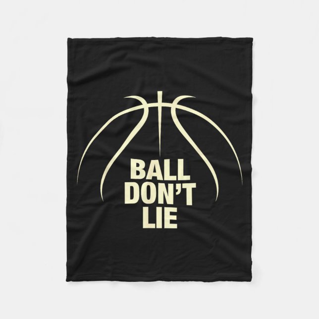 Ball Don't Lie Basketball  Fleece Blanket (Front)