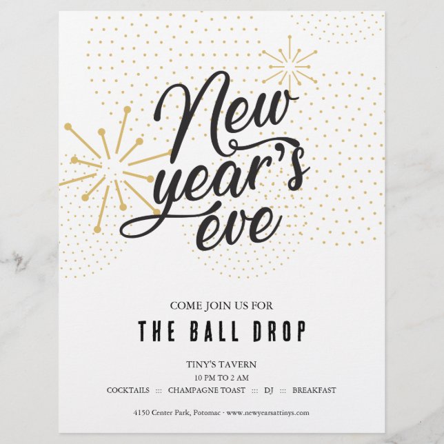 Ball Drop New Year's Eve Party Flyer (Front)