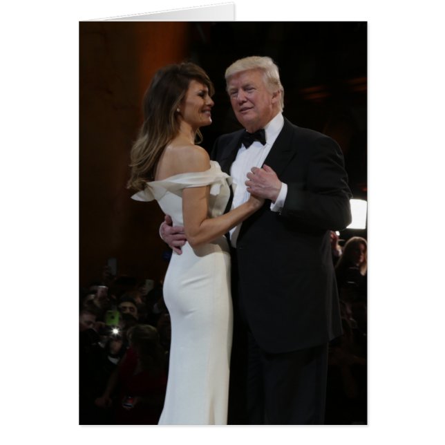 Ball First Couple Donald and Melania Trump Dancing (Front)