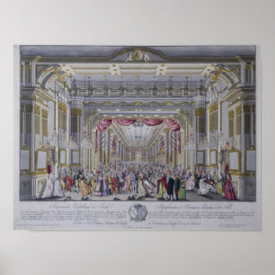 Ball following the coronation of Leopold Poster