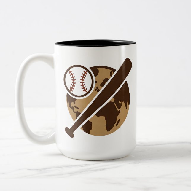 Ball for fan Two-Tone coffee mug (Left)