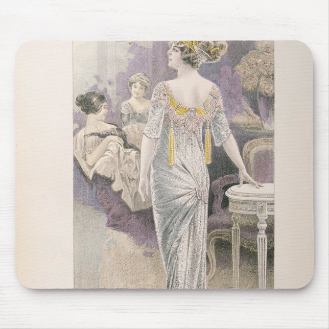 Ball gown, from 'Les Grandes Modes de Paris' Mouse Pad (Front)