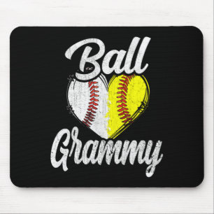 Ball Grammy Baseball Softball Team Sports T Shirt Mouse Pad