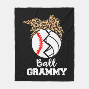 Ball Grammy Fun Baseball Volleyball Grammy Fleece Blanket