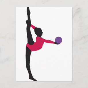 ball gymnastics postcard