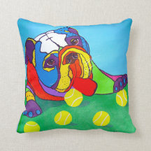 Ball Hog Throw Pillow