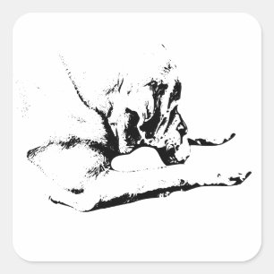 Ball-Hunter Icon Square Sticker