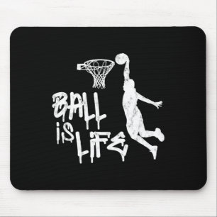 Ball Is Life Basketball Point Guard Team Gifts Men Mouse Pad