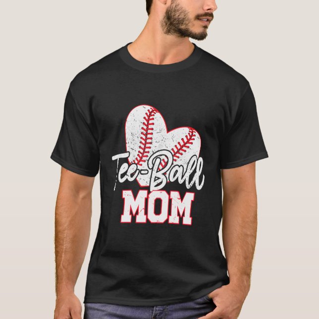 Ball Mum Fun Ball Mum Baseball Softball Mother'S D T-Shirt (Front)