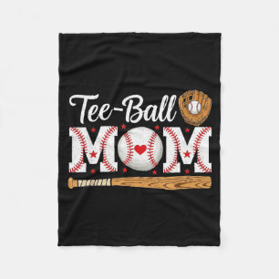 Ball mum heart baseball mum mothers day softball fleece blanket
