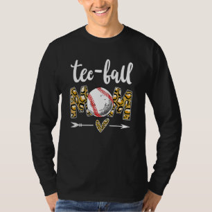 Ball Mum Mother's Day Teeball Mum Leopard 30 T-Shirt