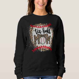 Ball Mum Mother's Day Teeball Mum Leopard Sweatshirt