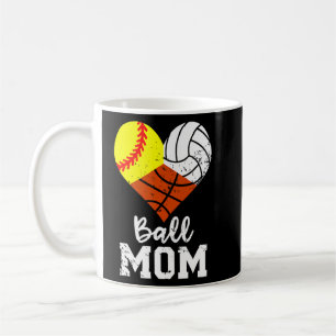 Ball Mum Softball Volleyball Basketball Mum 1 Coffee Mug