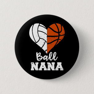 Ball Nana Fun Basketball Volleyball Nana 6 Cm Round Badge