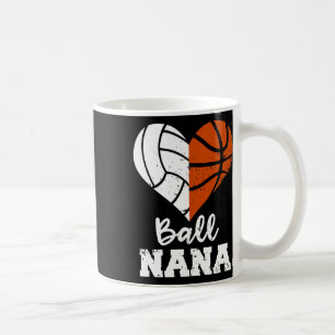 Ball Nana Fun Basketball Volleyball Nana Coffee Mug
