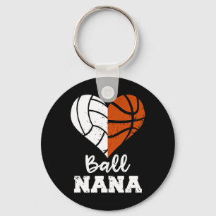 Ball Nana Fun Basketball Volleyball Nana  Key Ring