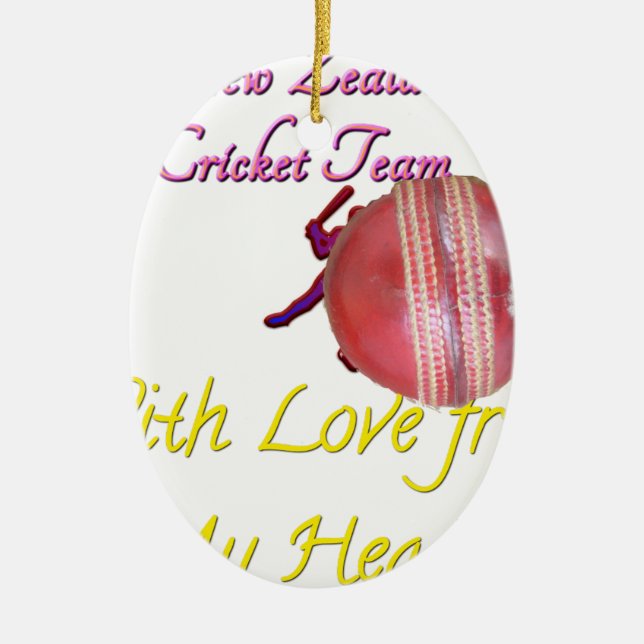 Ball NEWZEALAND Ceramic Ornament (Front)