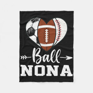 Ball Nona Soccer Football Baseball Player  Fleece Blanket