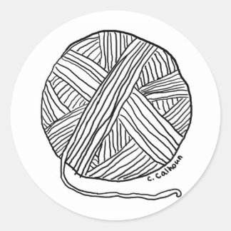 Ball o' Yarn Classic Round Sticker