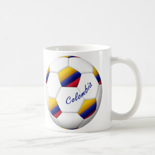Ball of COLOMBIA SOCCER National flag Coffee Mug