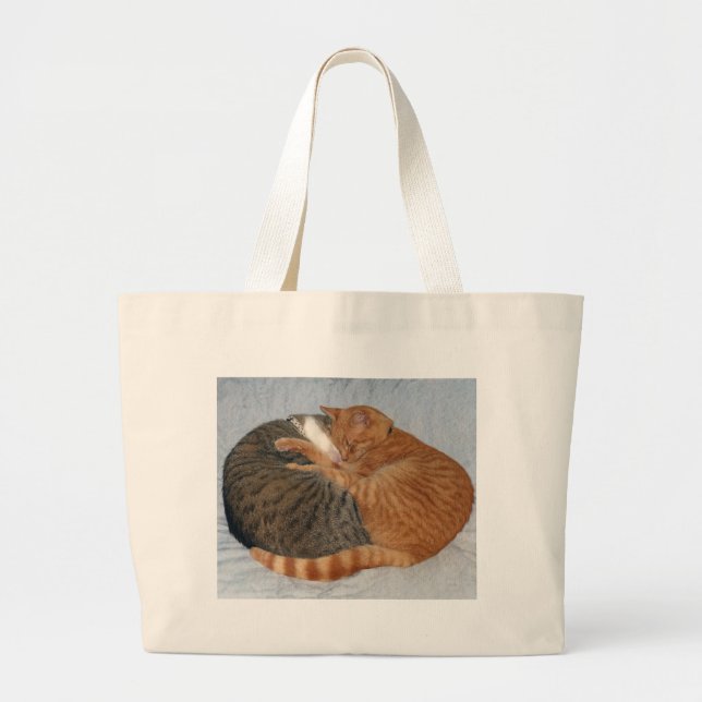 Ball of Cuteness Large Tote Bag (Front)