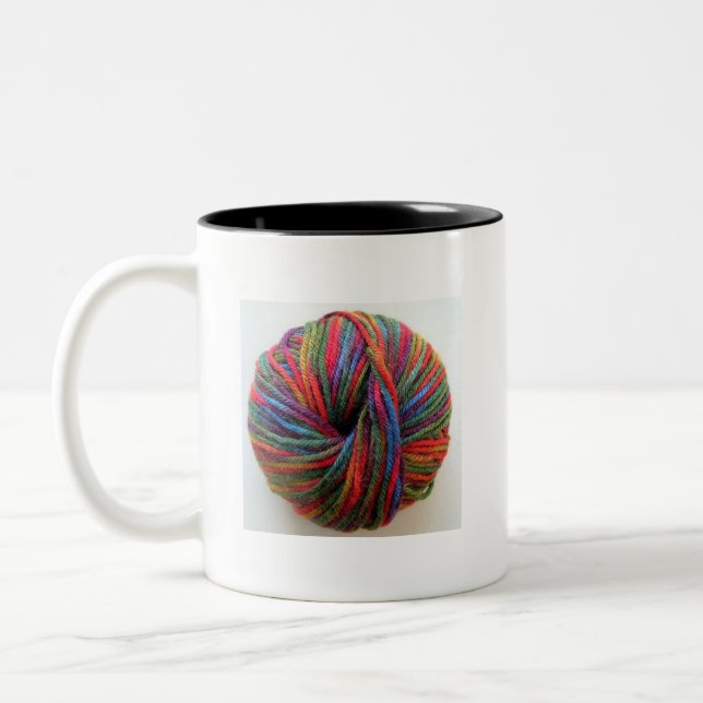 Ball of Yarn Two-Tone Coffee Mug (Left)