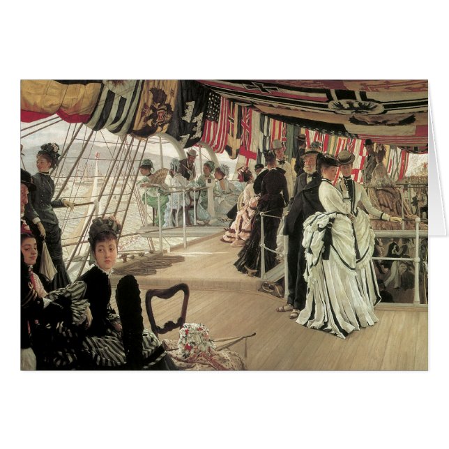 Ball on Shipboard by James Tissot, Victorian Art (Front Horizontal)