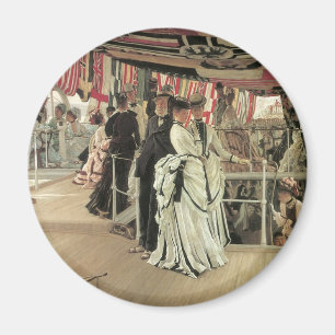 Ball on Shipboard by James Tissot, Victorian Art Magnet