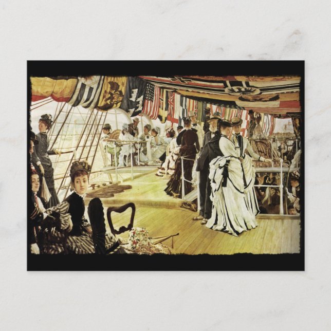 Ball on Shipboard Postcard (Front)