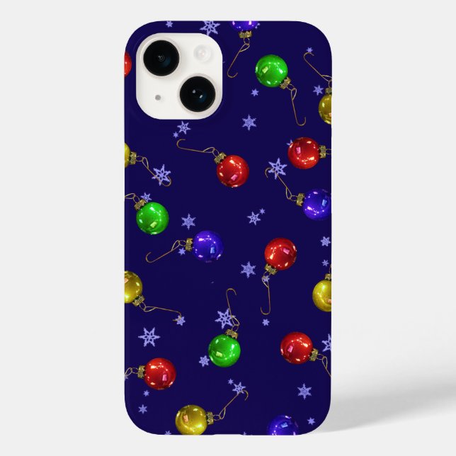 Ball Ornaments and Snow Case-Mate iPhone Case (Back)