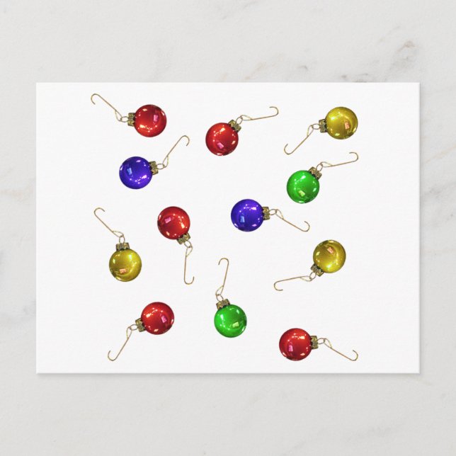 Ball Ornaments Postcard (Front)