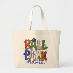 Ball Park Mama Tote Bag – Baseball Mom Game Day Ba