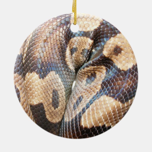 Ball Python Ceramic Ornament (Back)