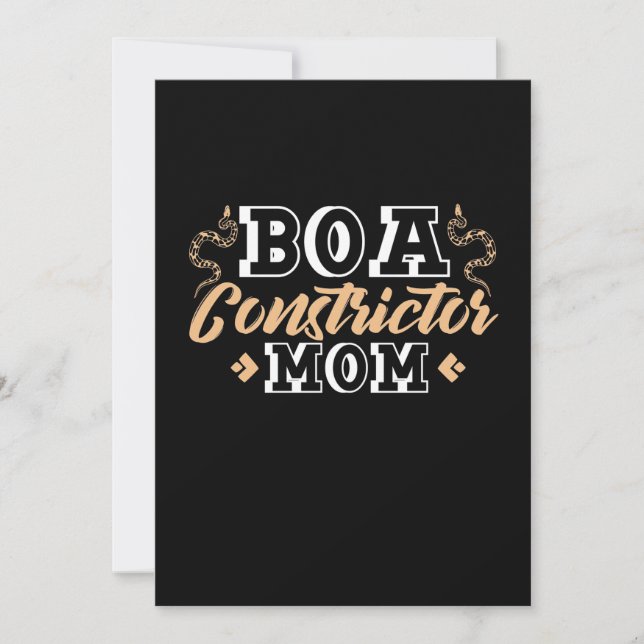 Ball Python Constrictor Mum Save The Date (Front)