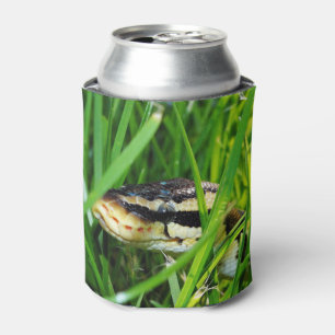 Ball Python in the Grass Can Cooler