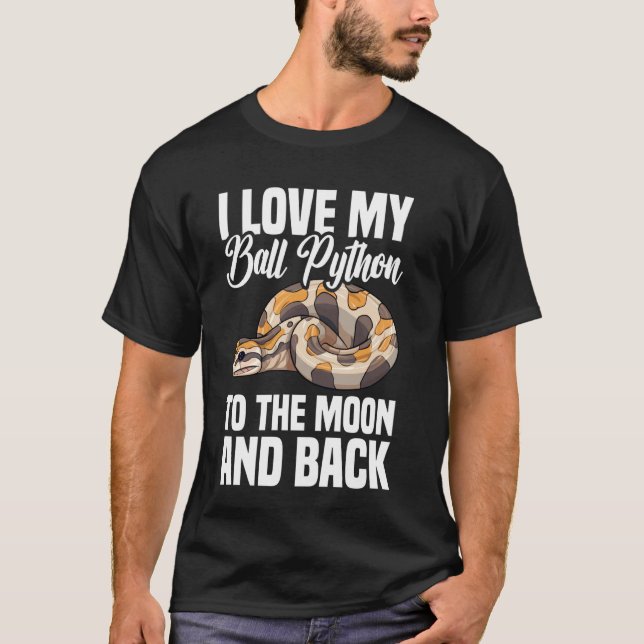 Ball Python Lover Baby Ball Python Breeders Noodle T-Shirt (Front)