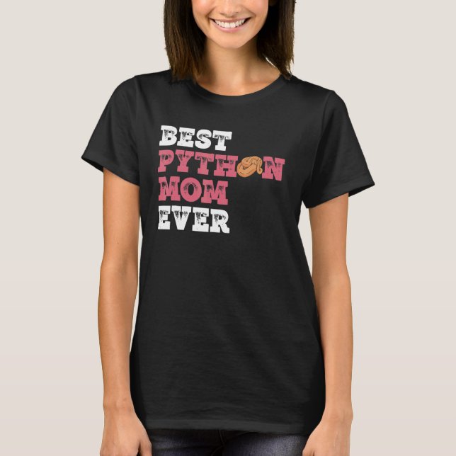 Ball Python Mum For Banana Ball Python Owner T-Shirt (Front)