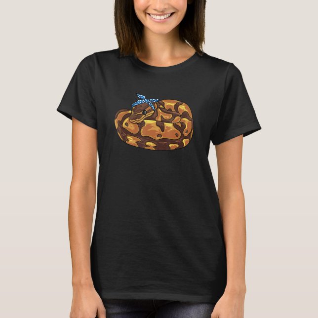 Ball Python Owner Gift - Cute Pet Ball Python T-Shirt (Front)