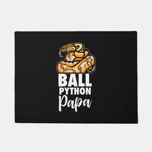 Ball Python Papa Doormat (Front)