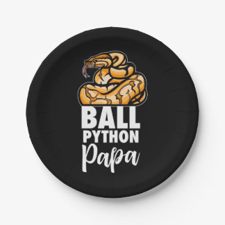 Ball Python Papa Paper Plate