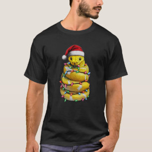 Ball Python Snake Christmas Hat Xmas Premium  T-Shirt